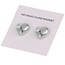 Fako Bijoux® - 2x Magnetische Broche Hart - Hoofddoek Magneet - Sjaal - Hijab - Abaya - 14mm - Set 2 Stuks - Shiny Zilver