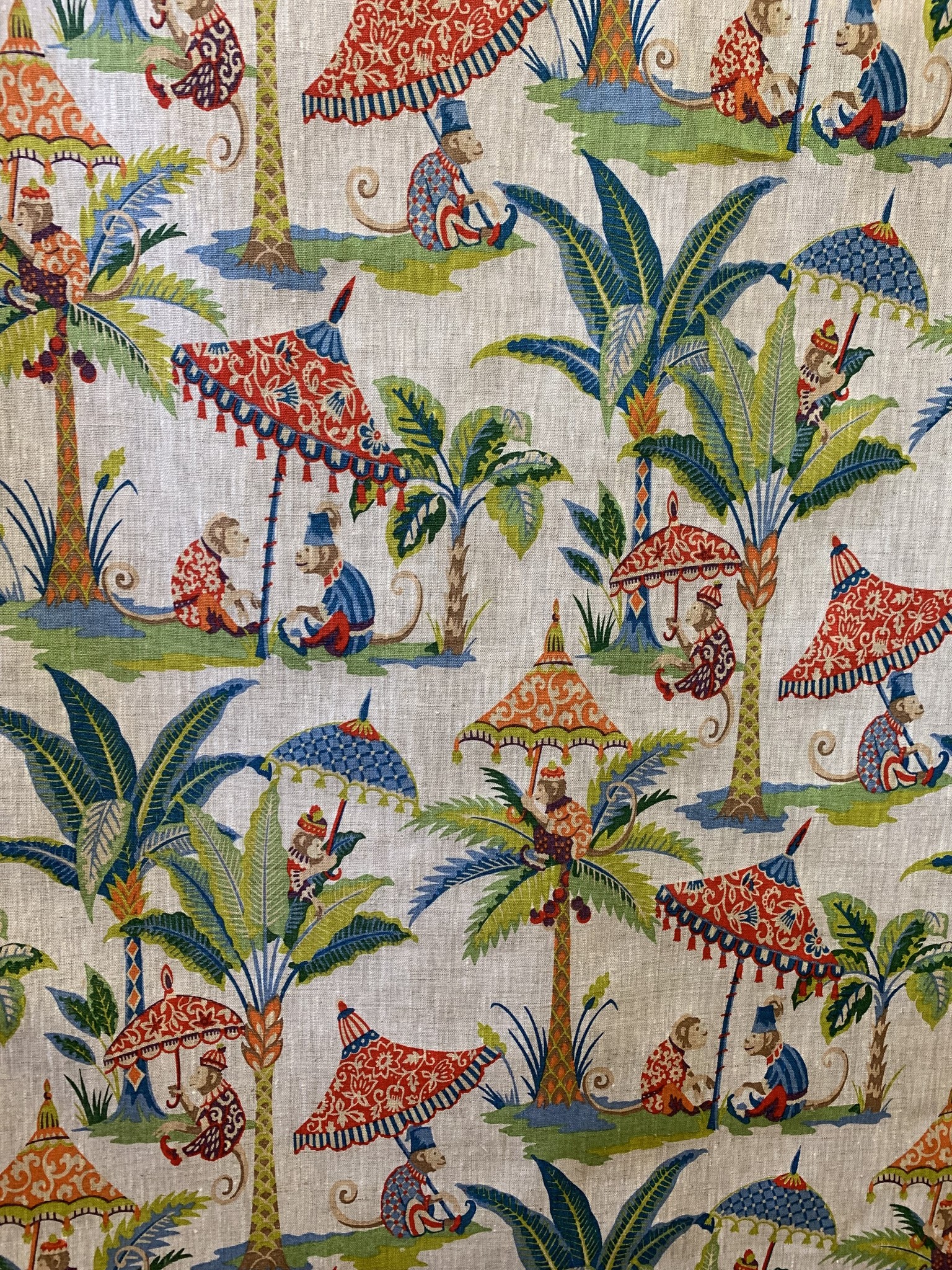 Le grenier du lin Fabric "Monkeys"