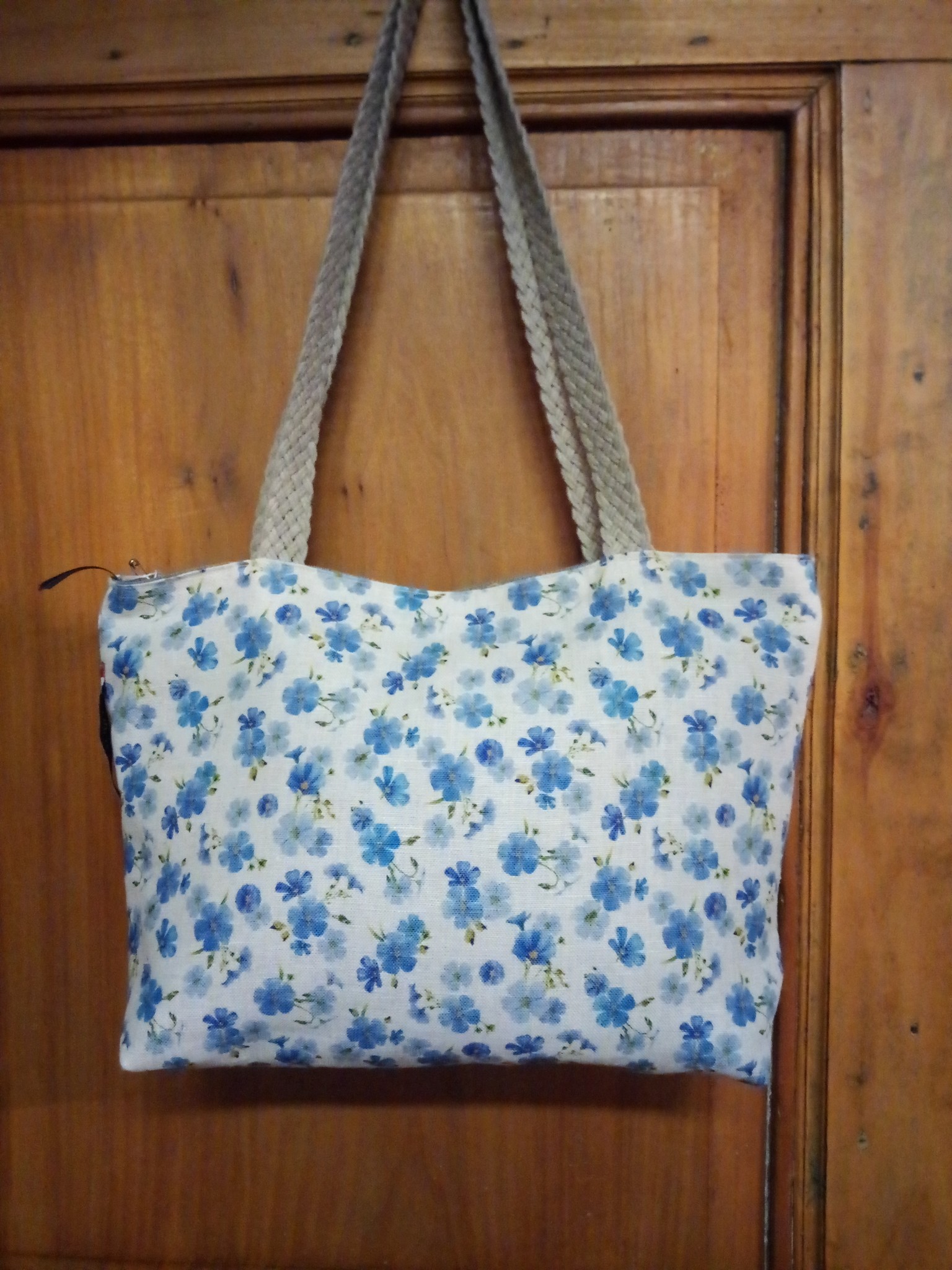 Le grenier du lin Handbag in linen " fleur de lin "