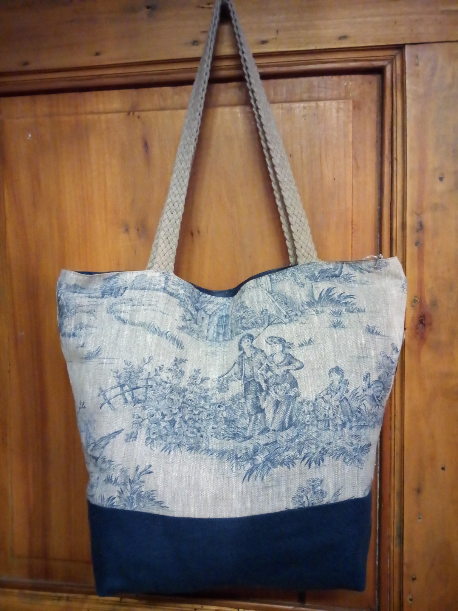 linen handbag