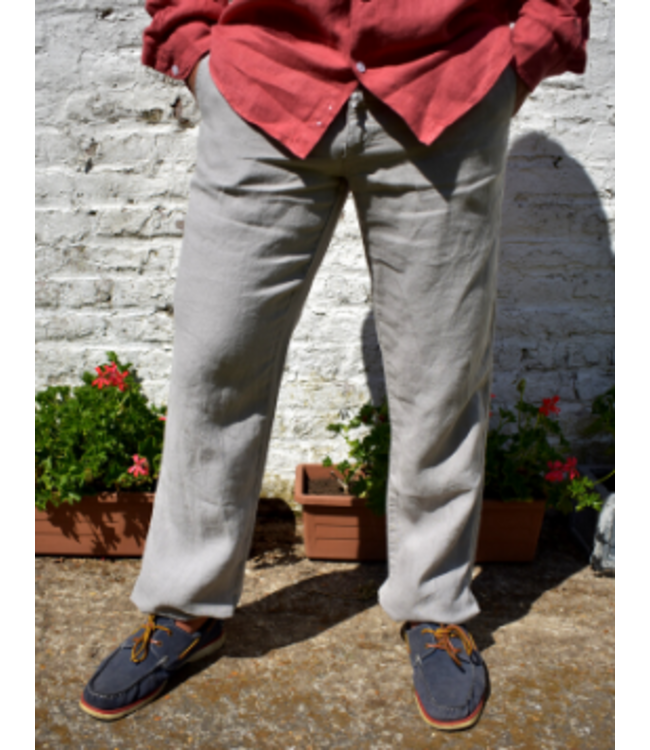 Le grenier du lin Pantalon  en lin "van" roche