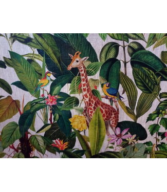 "Giraffe in de Jungle" stof.