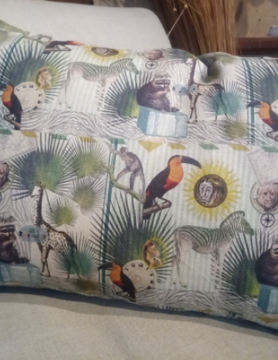 Le grenier du lin coussin " safari  "