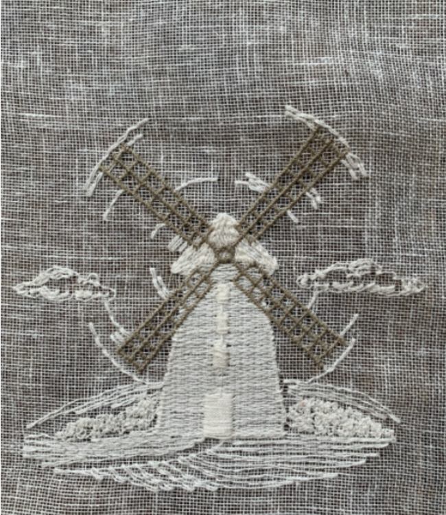 "MOLEN" Windje in de linnen
