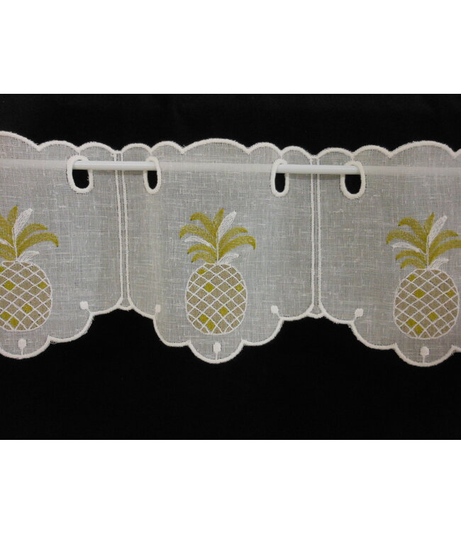half-curtain with "PINEAPPLE" motif 14 cm high