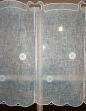 button curtain 45cm high