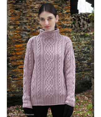 aran craft "KLYMORE  / CR4690" Irish high neck jumper