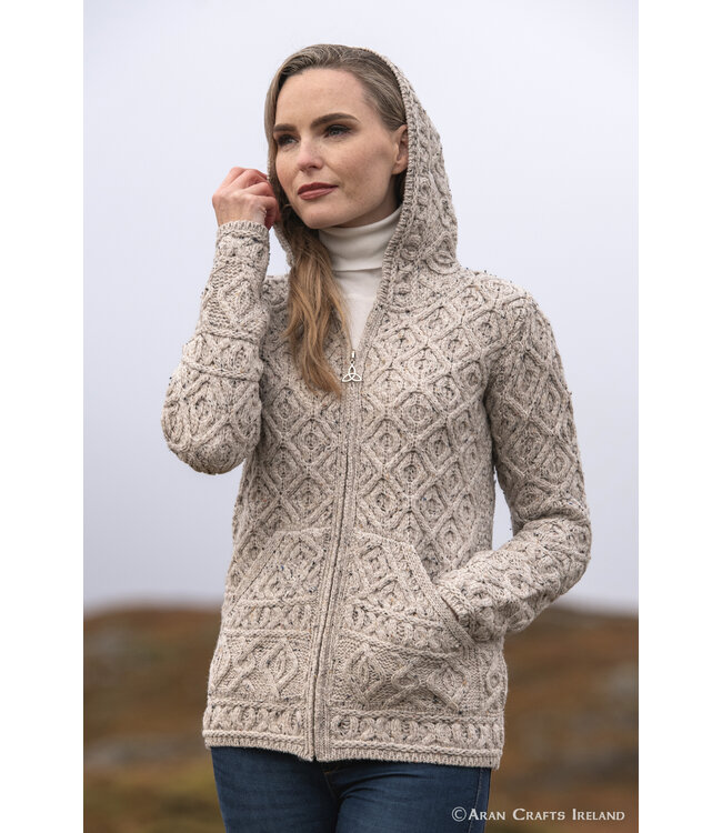 aran craft "SKELLING / HD5001" Irish cardigan