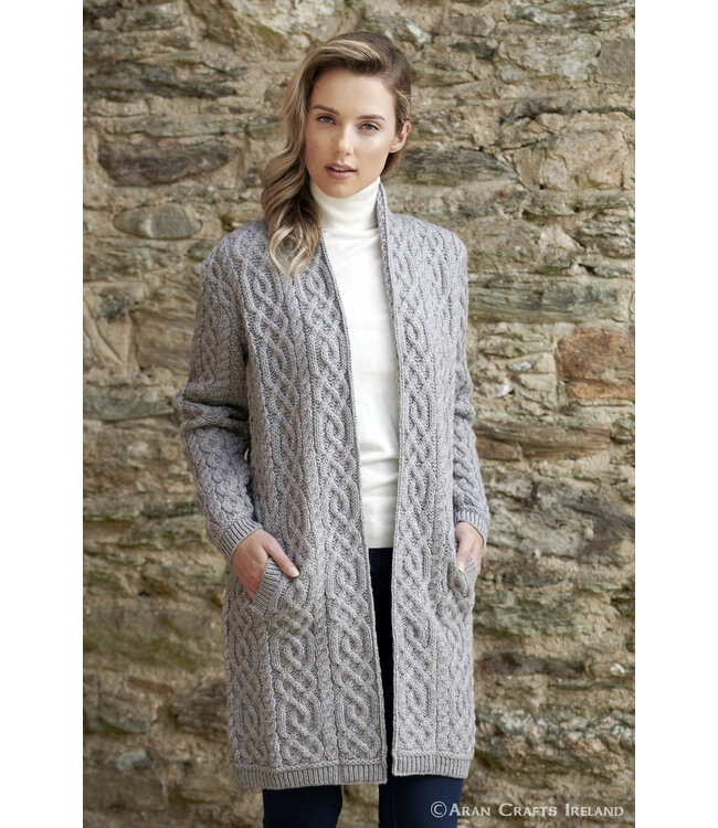 aran craft Long waistcoat clare X4901