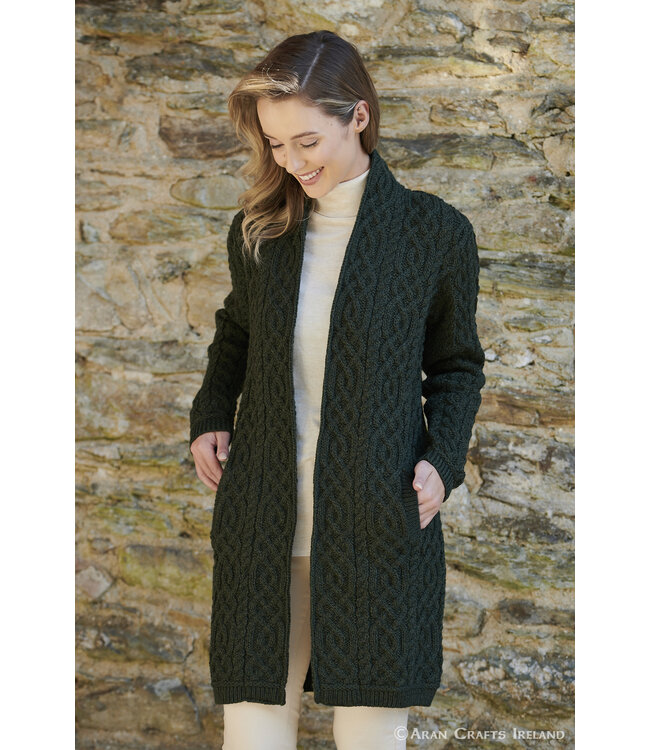 aran craft Long waistcoat clare X4901