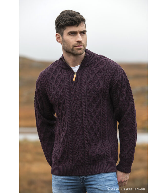 aran craft "DONEGAL / X4295" Ierse trucker-trui