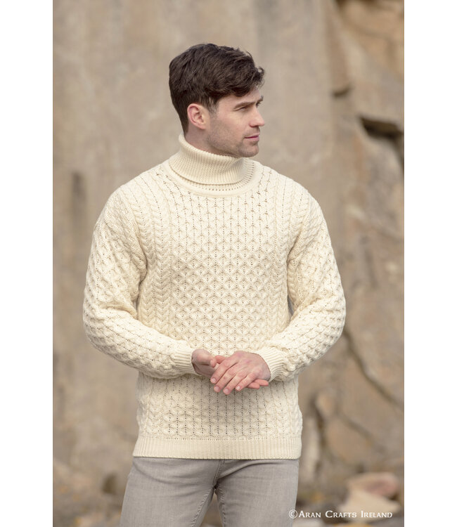 aran craft "CARRICK / R1949" Turtleneck Ierse trui