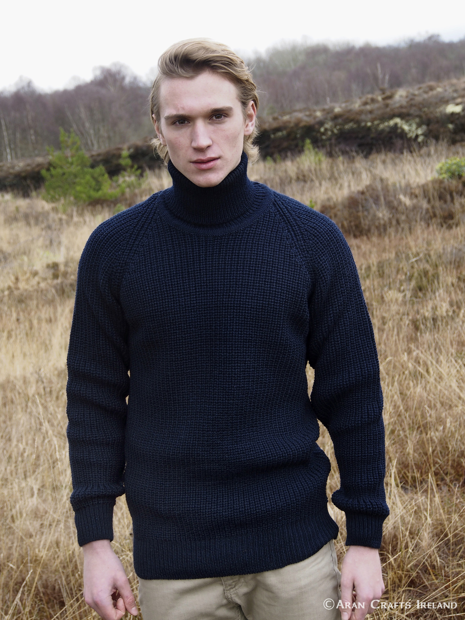 aran craft Turtleneck jumper the submariner R761