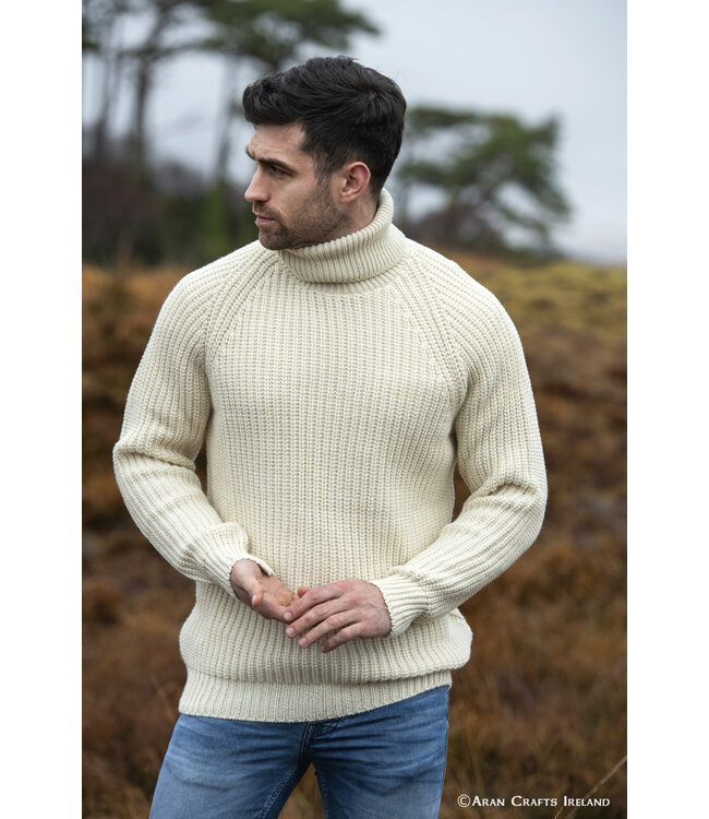 aran craft "THE SUBMARINER / R761" Turtleneck Ierse trui