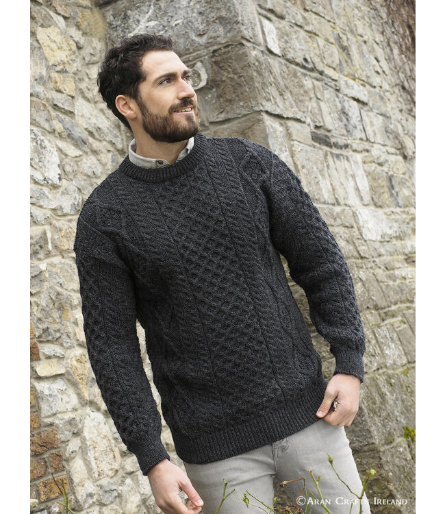 aran craft Pull irlandais col rond "INIS MOR / C1347"