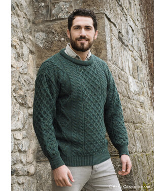 aran craft "INIS MOR / C1347"Round neck Irish jumper