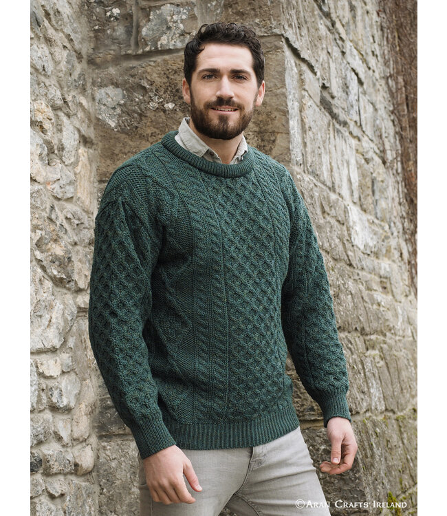 aran craft Pull irlandais col rond "INIS MOR / C1347"
