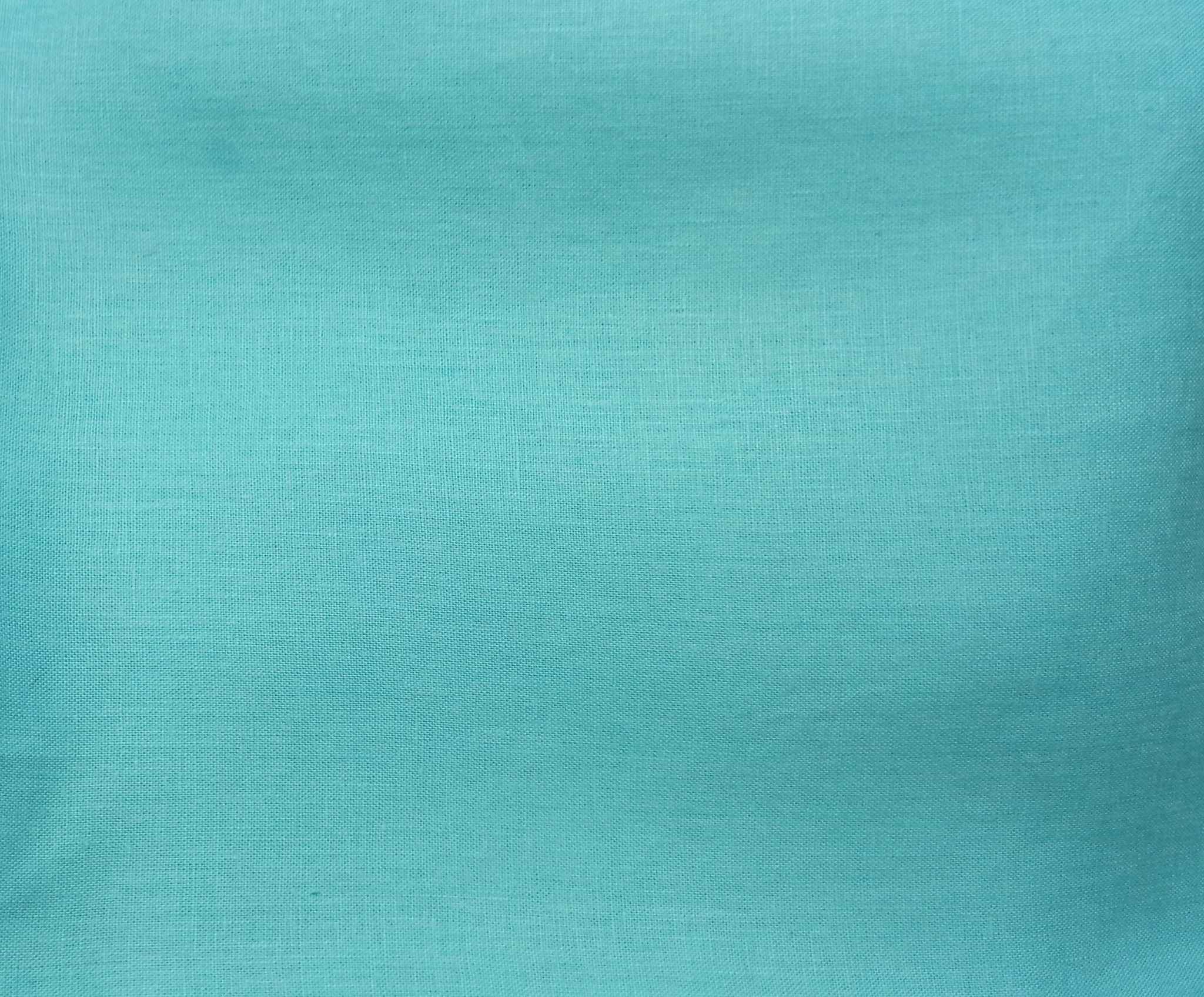 Turquoise linen fabric