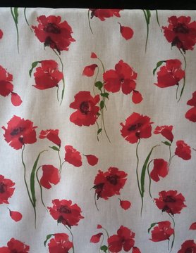 Poppy linen fabric