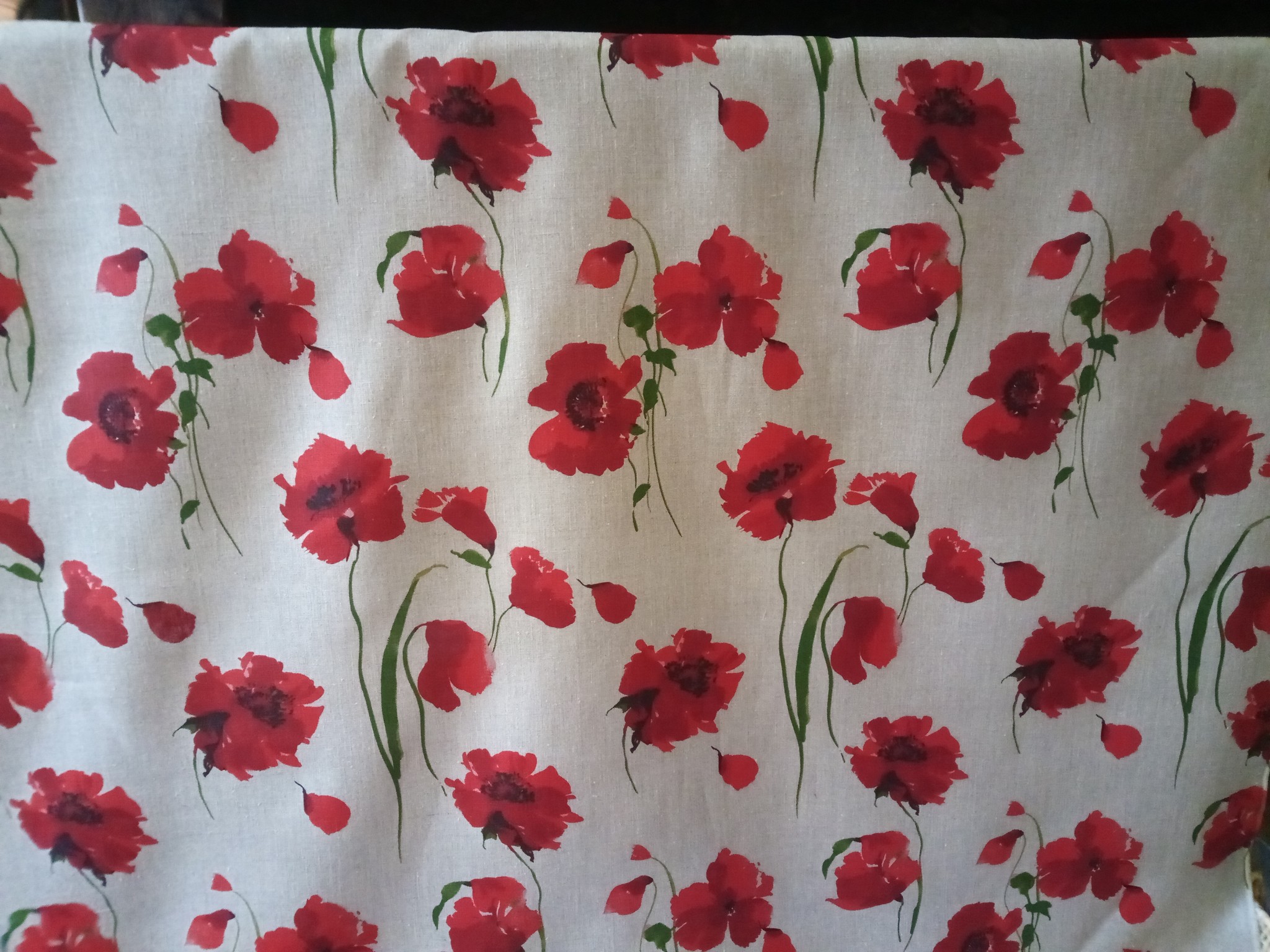 Poppy linen fabric