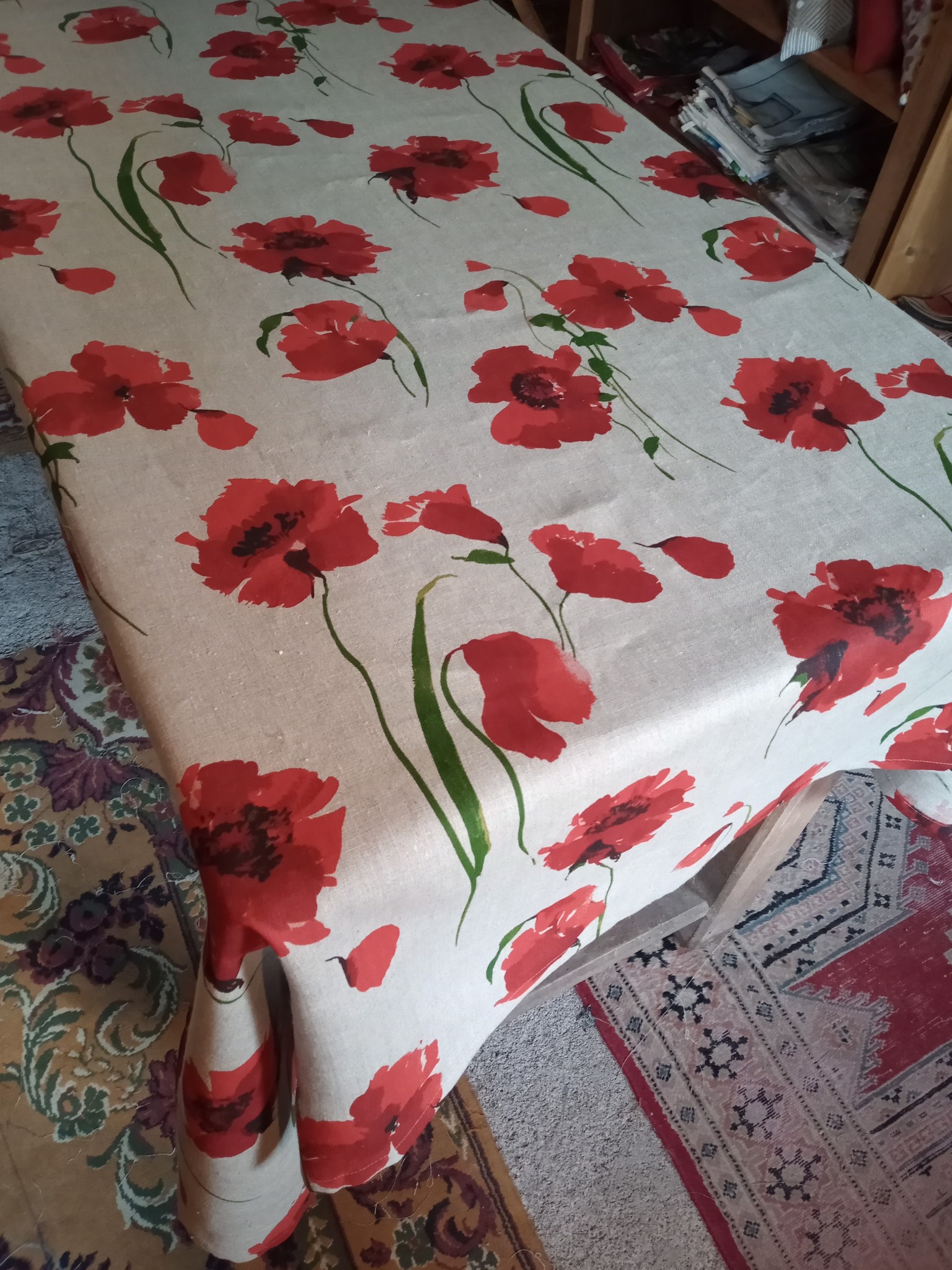 Le grenier du lin Poppy tablecloth