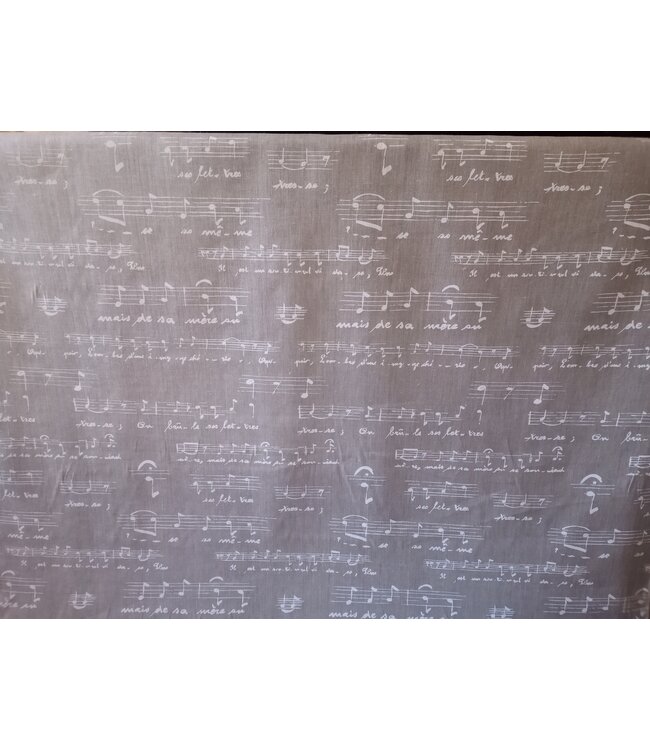 Stof "muziek partituur"