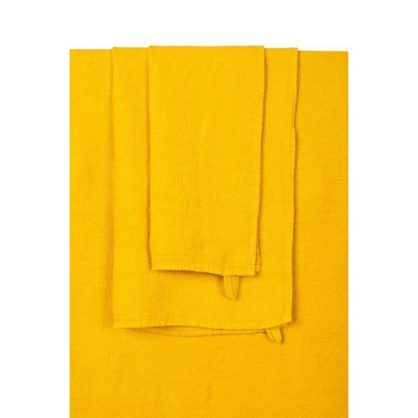 haomy serviette de bain couleur safran