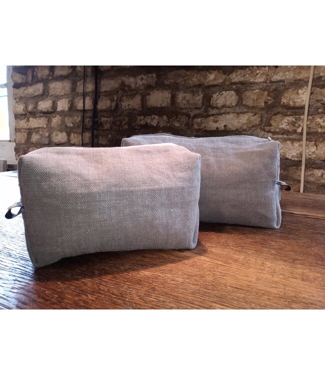 Le grenier du lin trousse en lin taupe
