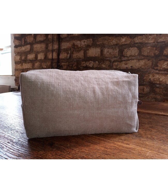 Le grenier du lin trousse en lin taupe