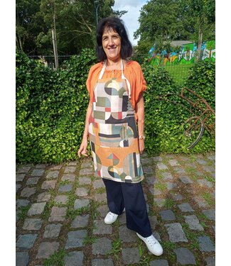 Le grenier du lin Linen apron model delaunay