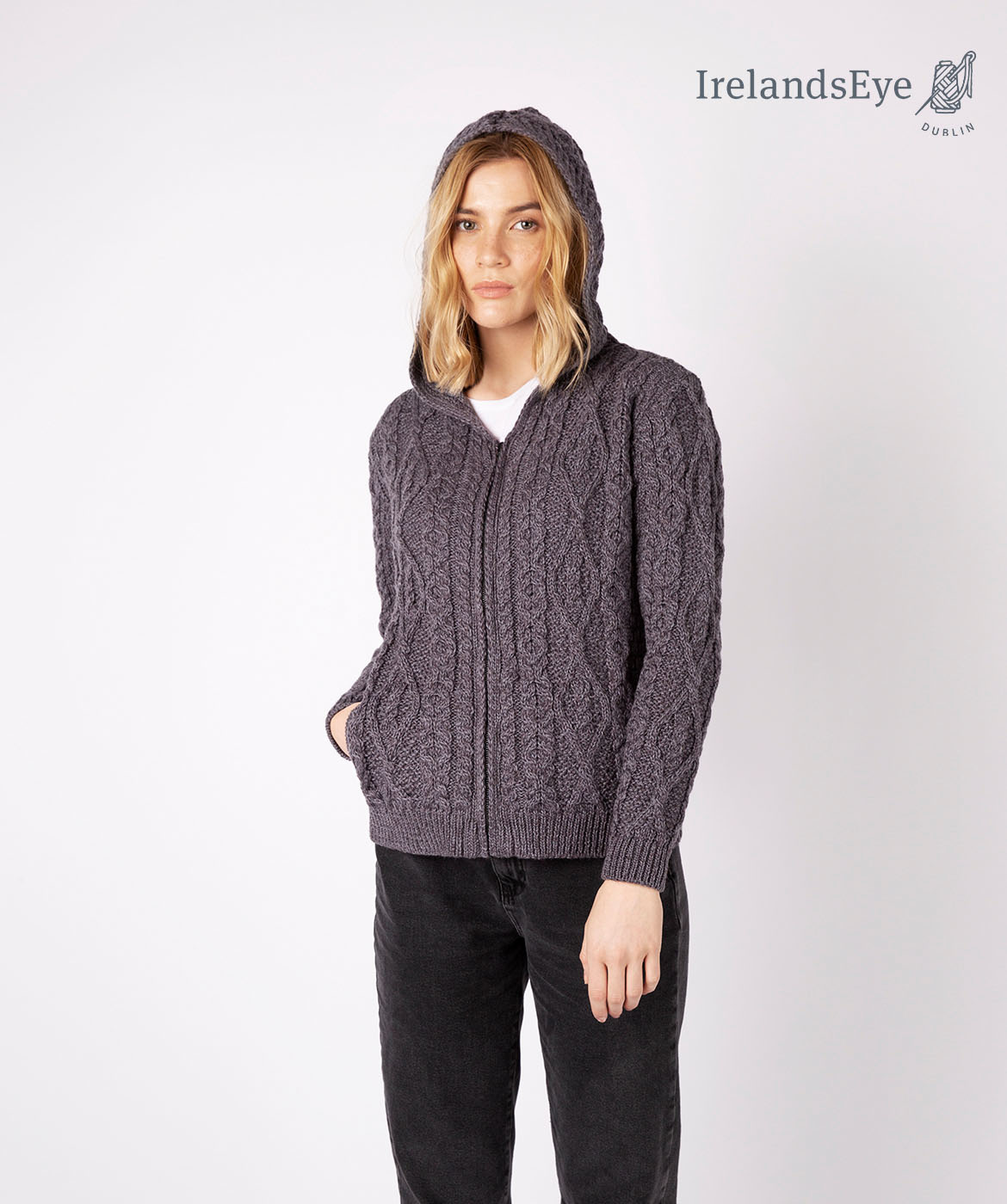 Irelandseye cardigan irlandais ash A910