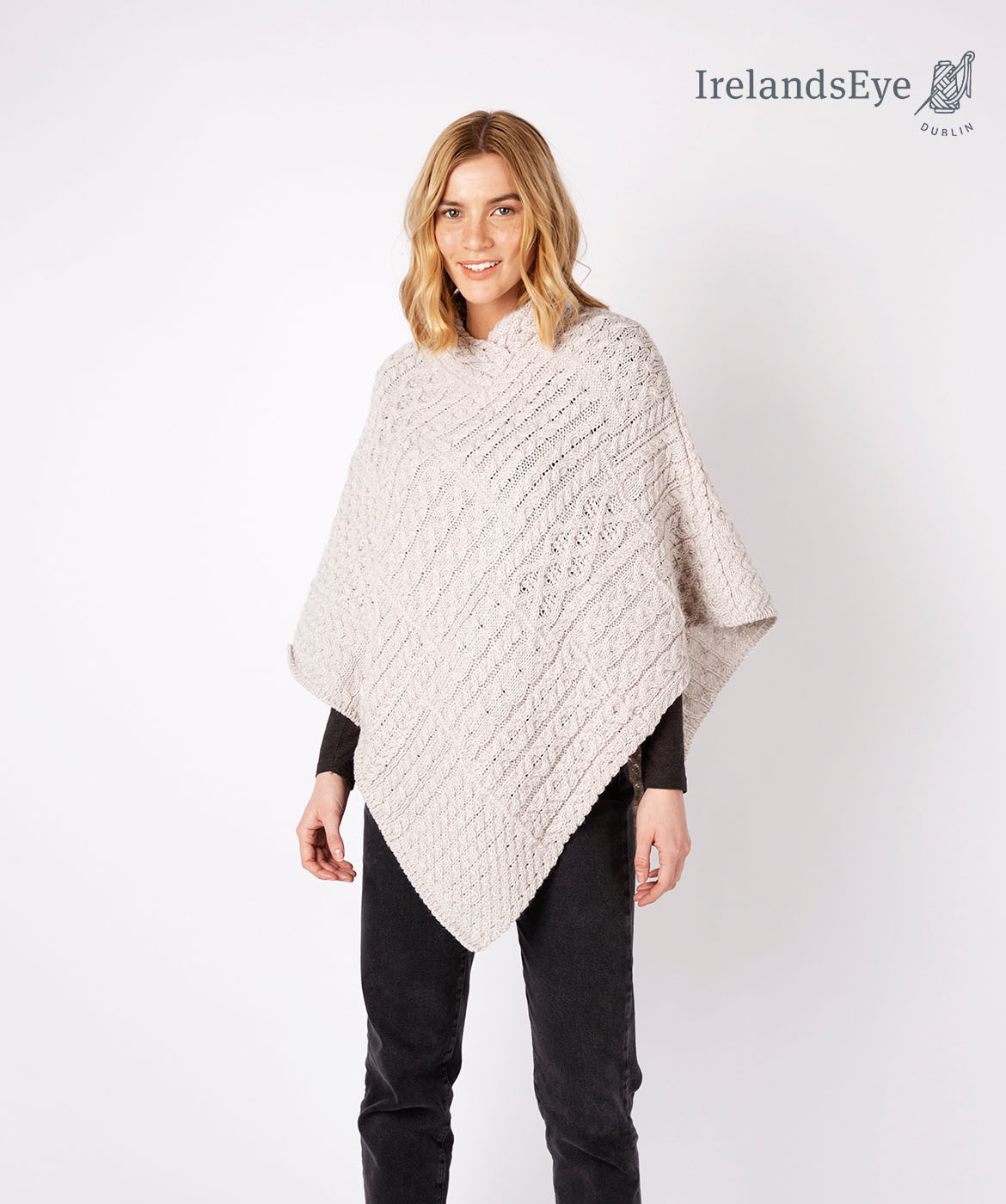 Irelandseye Irish Poncho elm A909