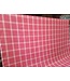 Tissu lin grands carreaux rouge