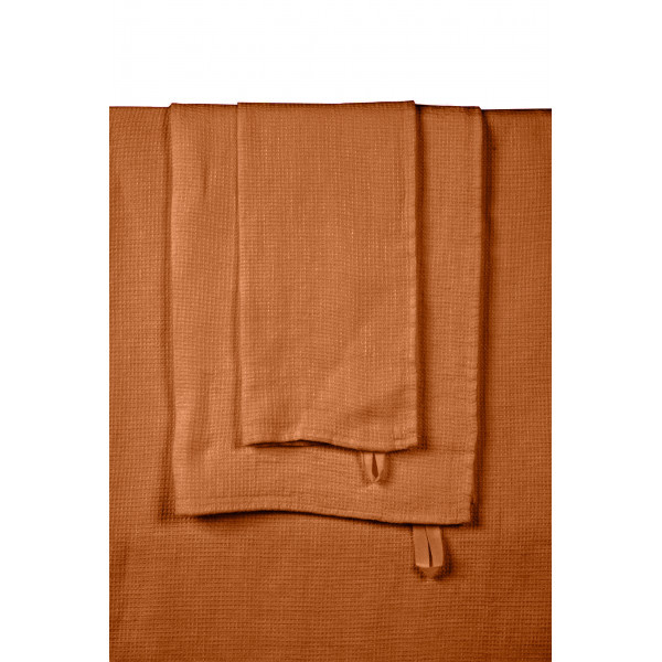 haomy caramel linen bath towel