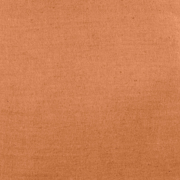 Caramel coated linen fabric