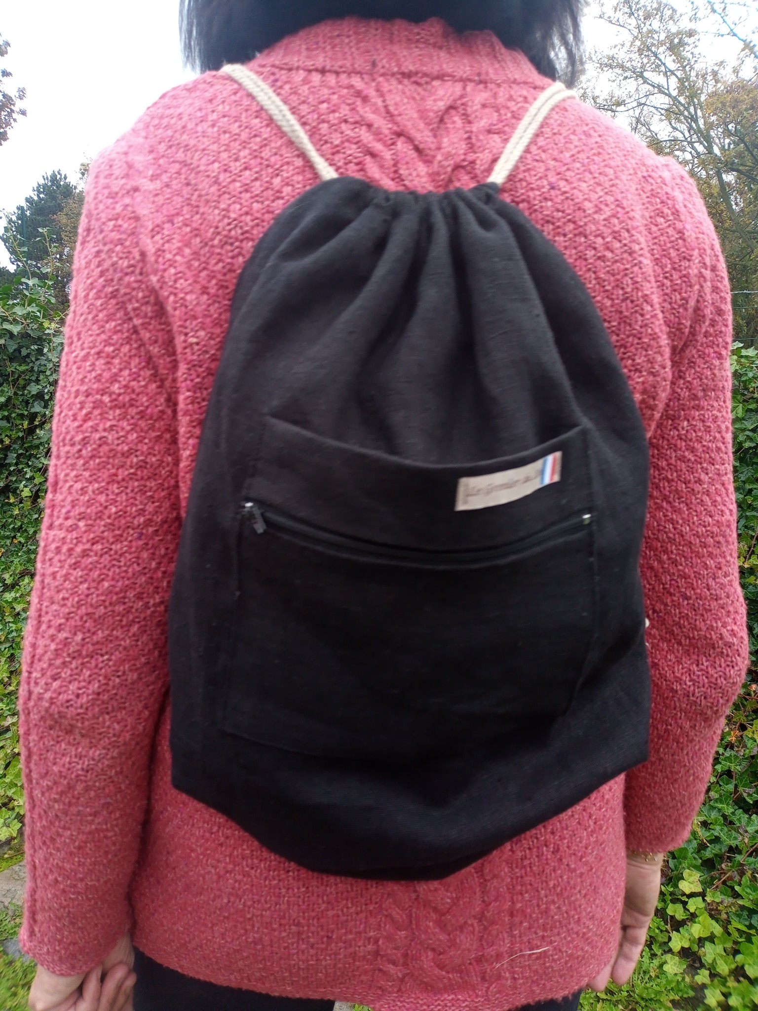 Le grenier du lin linen backpack