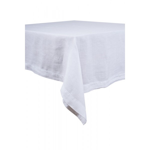 Le grenier du lin White linen tablecloth