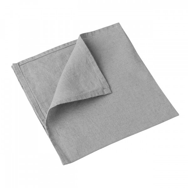 Le grenier du lin light grey linen napkin