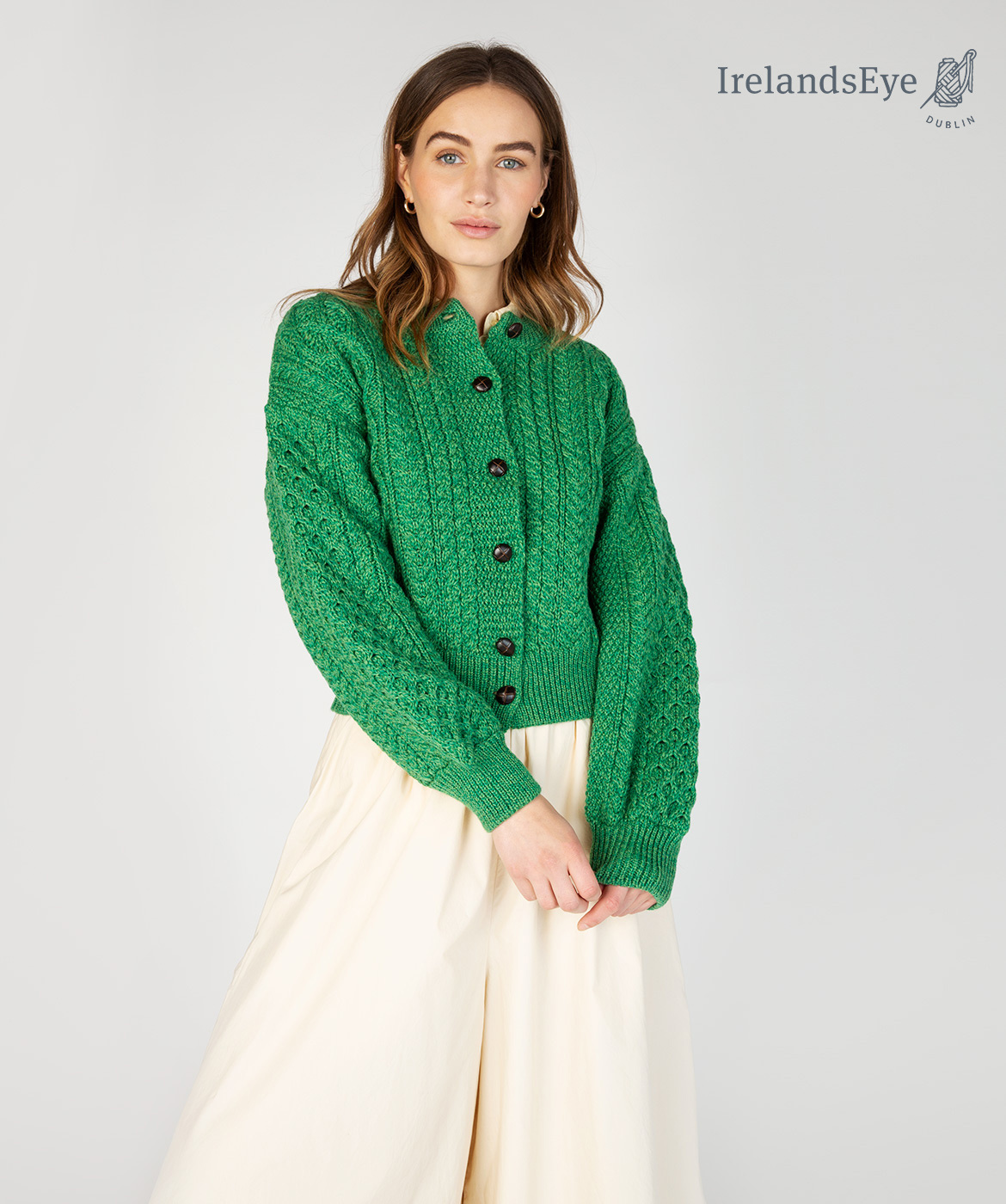 Irelandseye cardigan irlandais clover A950