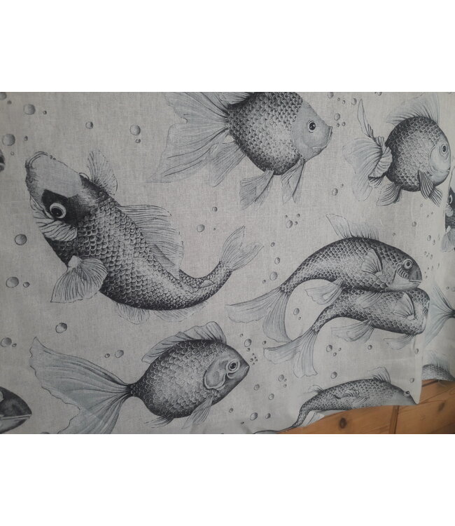 Tissu en lin carpe diem