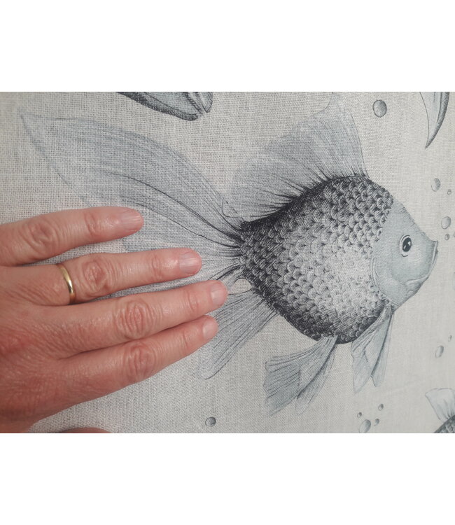 Linen fabric carpe diem