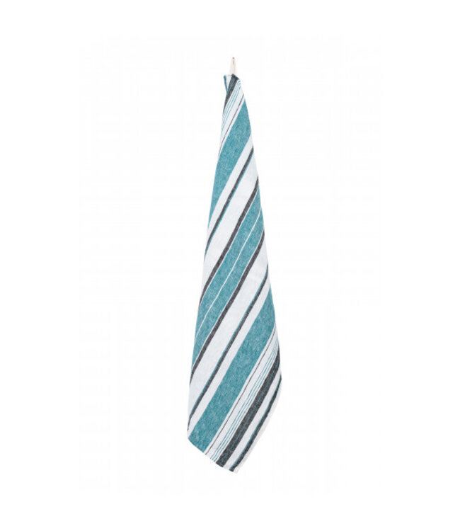 haomy victorio striped linen tea towel