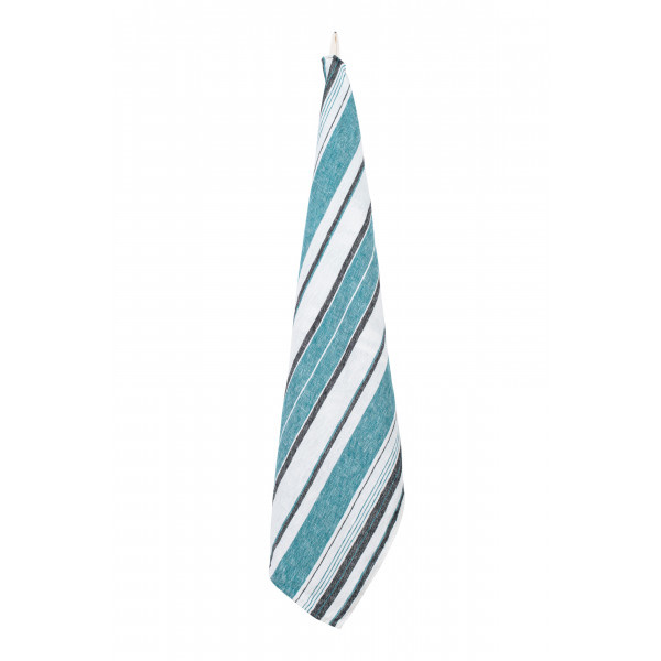 haomy victorio striped linen tea towel