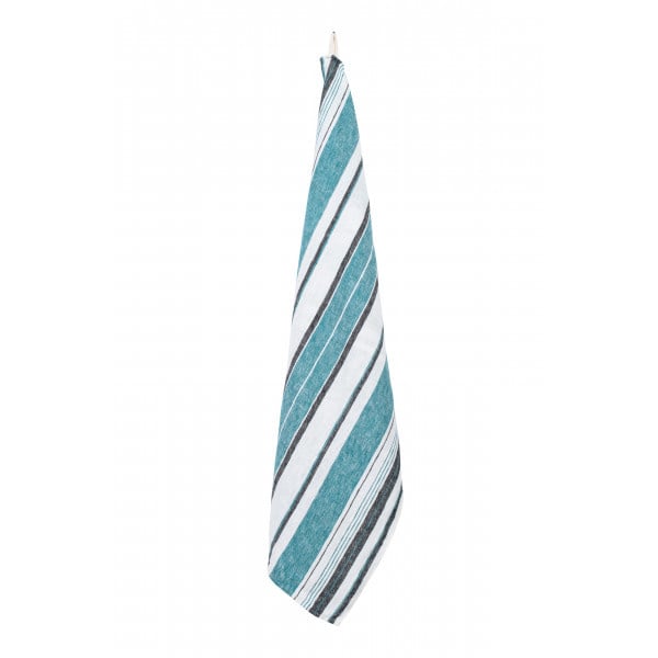 Le grenier du lin victorio striped linen tea towel