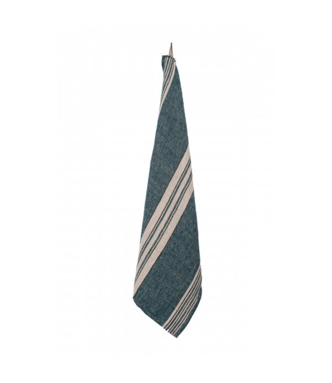 haomy Striped linen tea towel augusto