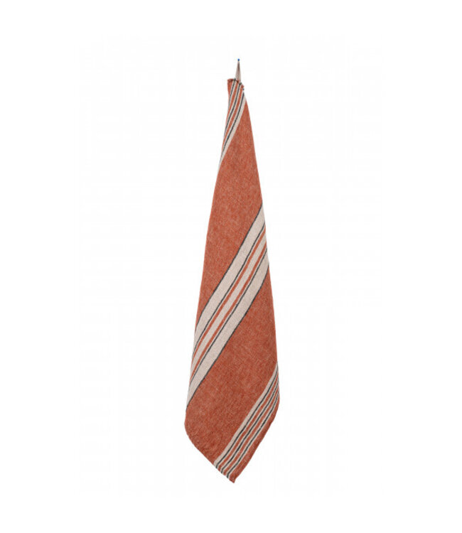 haomy Striped linen tea towel augusto