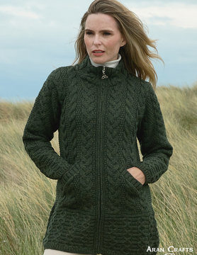 aran craft Gilet long irlandais cork X5070