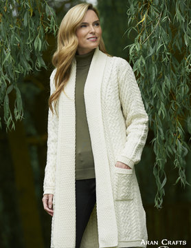 aran craft Iers wollen lang vest SH4788