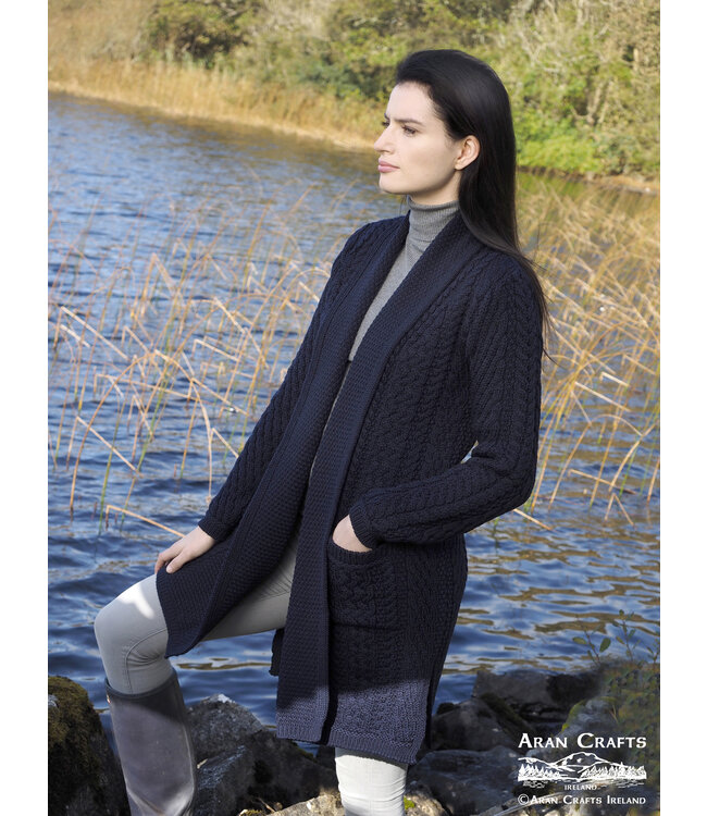 aran craft Iers wollen lang vest SH4788