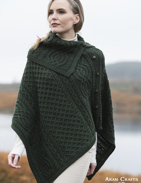 Poncho en laine irlandaise tipperary CW4784